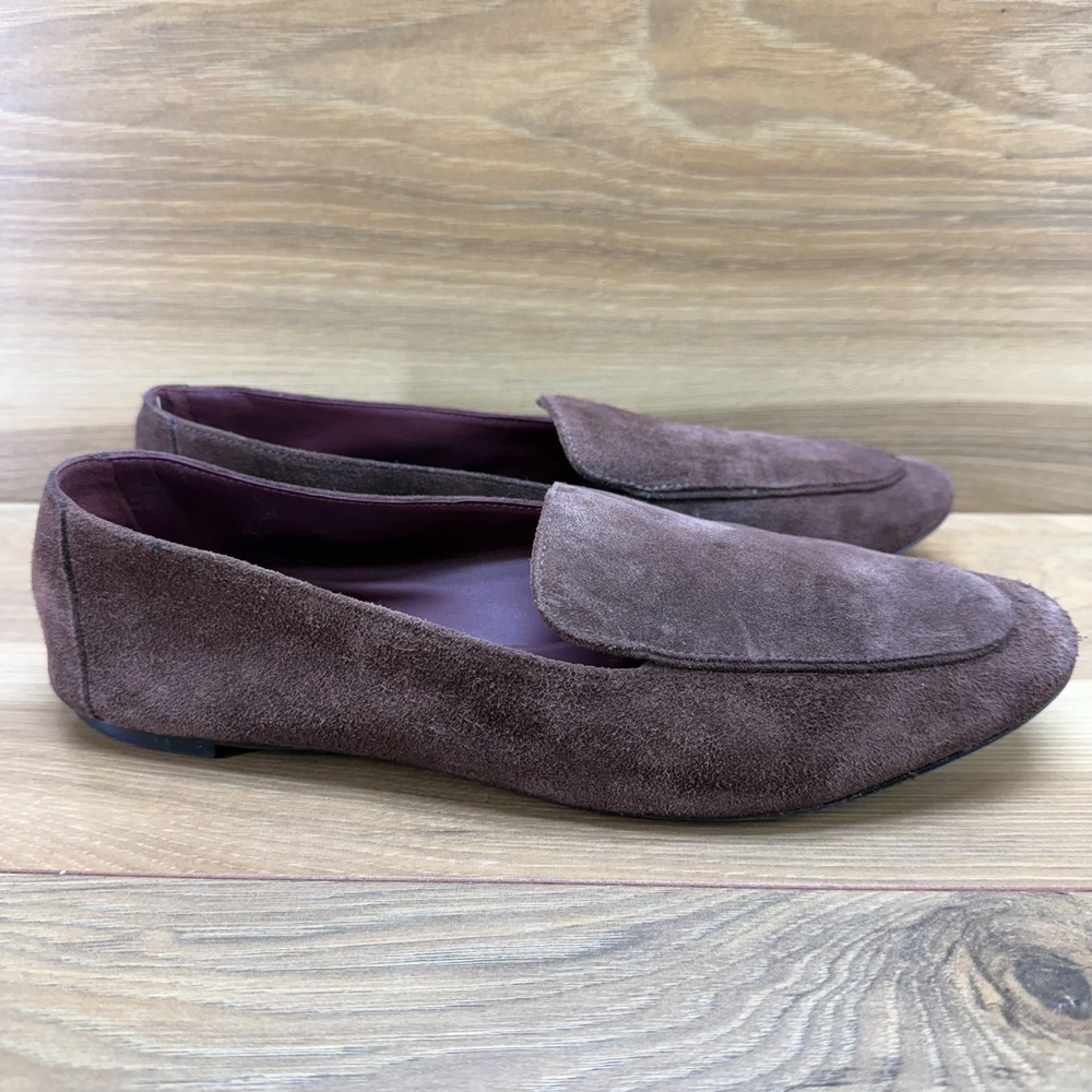 REFORMATION Venetian Loafers Womens 9 Suede Modern Old Money Fall Slip On Flats